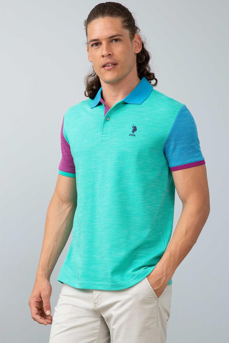 Erkek Elma Yeşili Polo Yaka T-Shirt - 50200033019