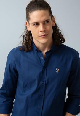 Erkek Lacivert Gömlek Uzunkol Basic - 50200062056