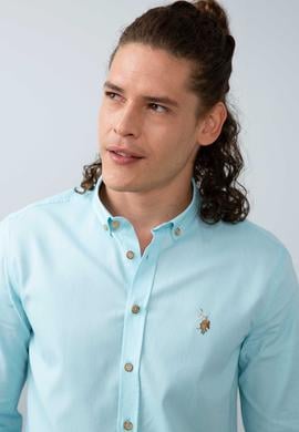 Erkek Yeşil Gömlek Uzunkol Basic - 50200422150