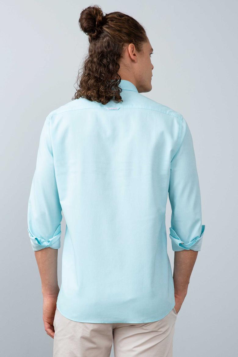 Erkek Yeşil Gömlek Uzunkol Basic - 50200422150