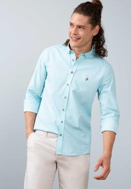 Erkek Yeşil Gömlek Uzunkol Basic - 50200422150