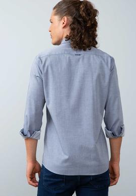 Erkek Lacivert Gömlek Uzunkol Basic - 50200422020