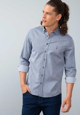 Erkek Lacivert Gömlek Uzunkol Basic - 50200422020