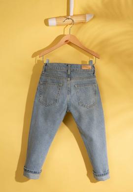 Kız Çocuk Mavi Denim Pantolon - 50203401010