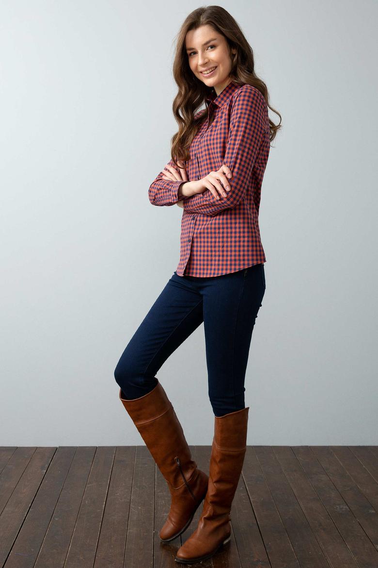 Kırmızı Gömlek Uzunkol