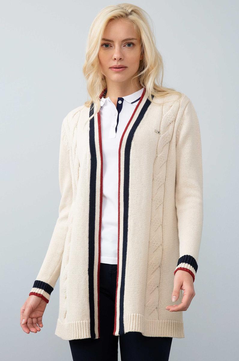 Kadın Beyaz Triko Hırka