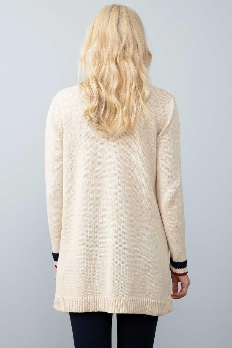 Kadın Beyaz Triko Hırka - 50200300002