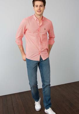 Turuncu Gömlek Uzunkol - 50185658004