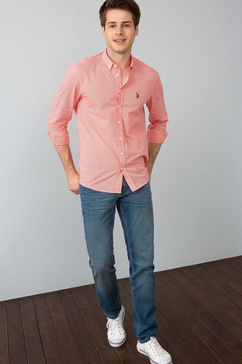 Turuncu Gömlek Uzunkol