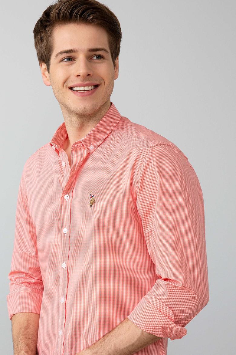 Turuncu Gömlek Uzunkol - 50185658004