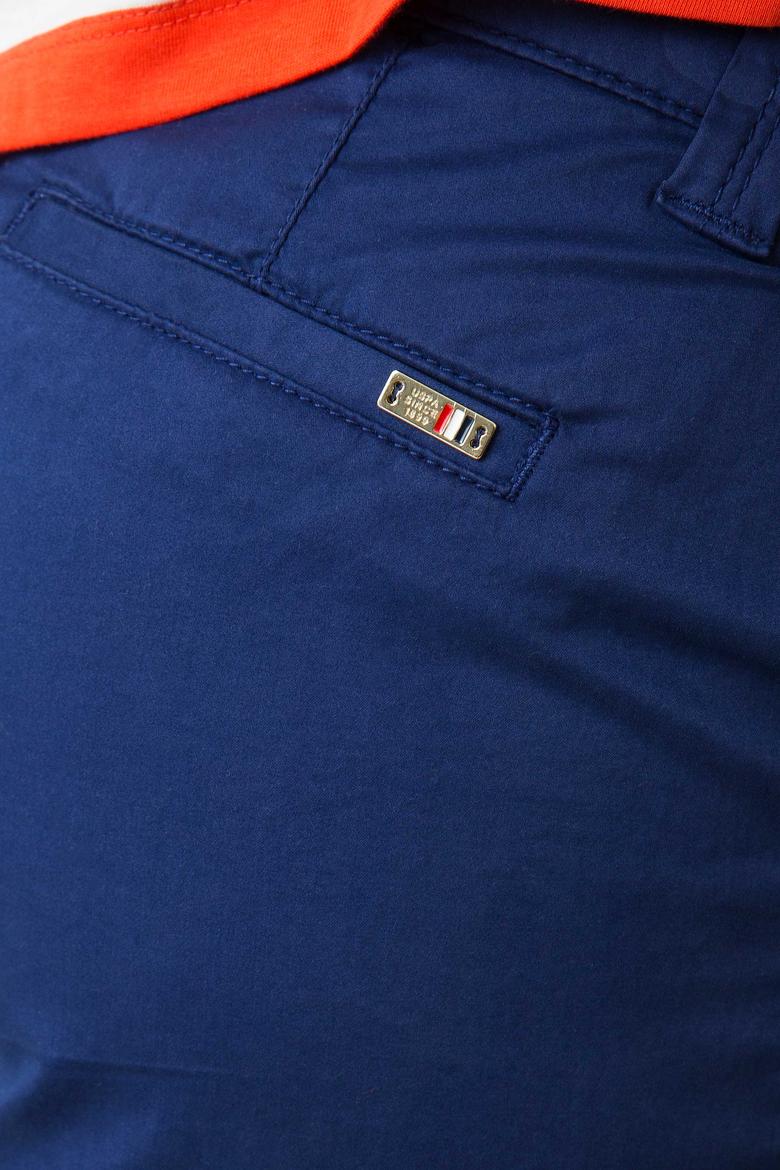 Lacivert Dokuma Bermuda Capri - 50187319006