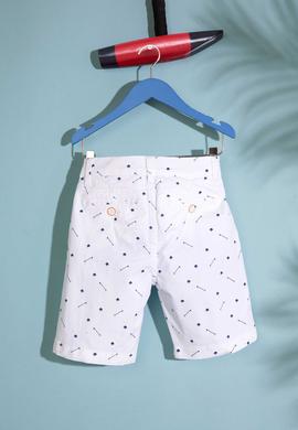 Beyaz Dokuma Bermuda Capri - 50187336072
