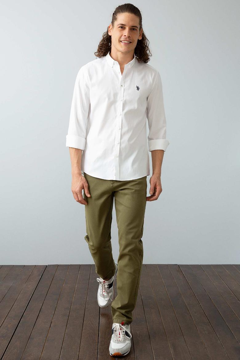 Erkek Beyaz Gömlek Uzunkol Basic - 50200418004