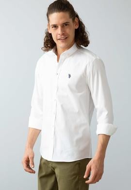 Erkek Beyaz Gömlek Uzunkol Basic - 50200418004