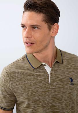 Erkek Haki Polo Yaka T-Shirt - 50205919014