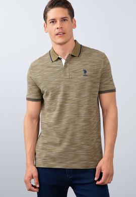 Erkek Haki Polo Yaka T-Shirt - 50205919014