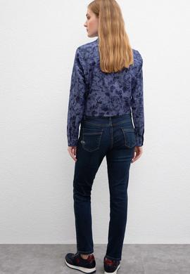 Kadın Mavi Denim Pantolon - 50209145003