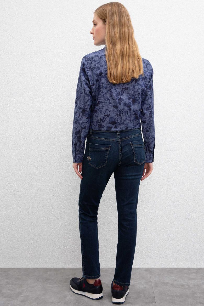 Kadın Mavi Denim Pantolon - 50209145003