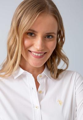 Beyaz Gömlek Uzunkol Basic - 50192577018