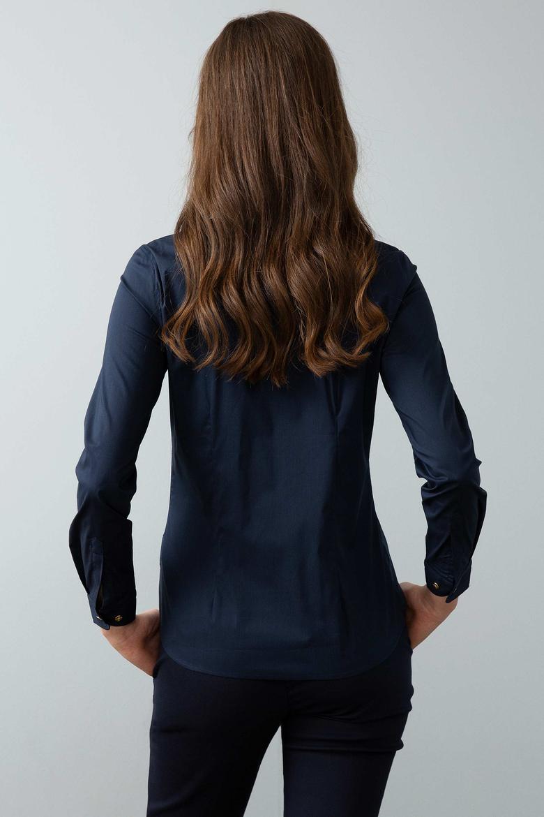 Lacivert Gömlek Uzunkol Basic - 50192577025