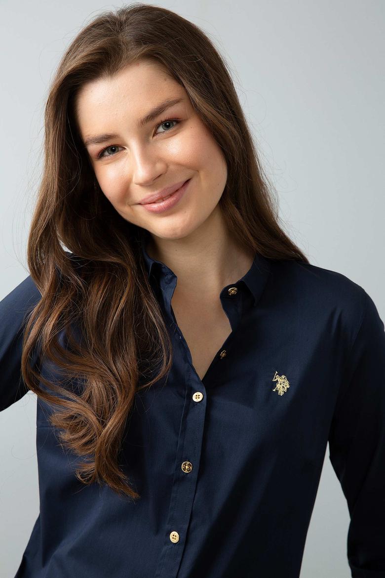 Lacivert Gömlek Uzunkol Basic - 50192577025