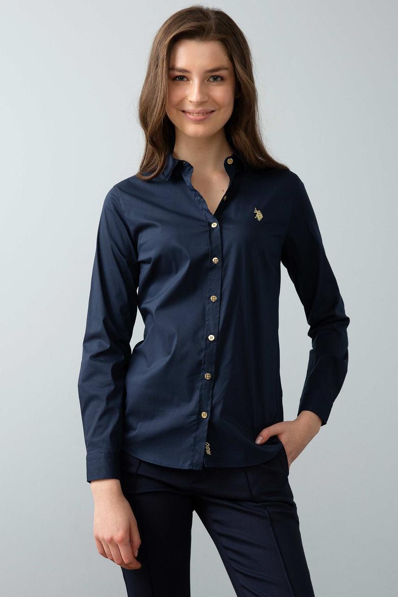 Lacivert Gömlek Uzunkol Basic - 50192577025