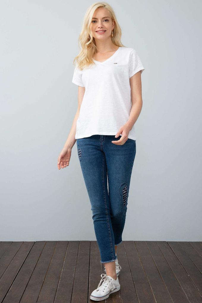 Kadın Mavi Denim Pantolon