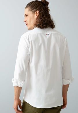 Erkek Beyaz Gömlek Uzunkol Basic - 50200418004