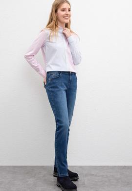 Kadın Mavi Denim Pantolon - 50200861001