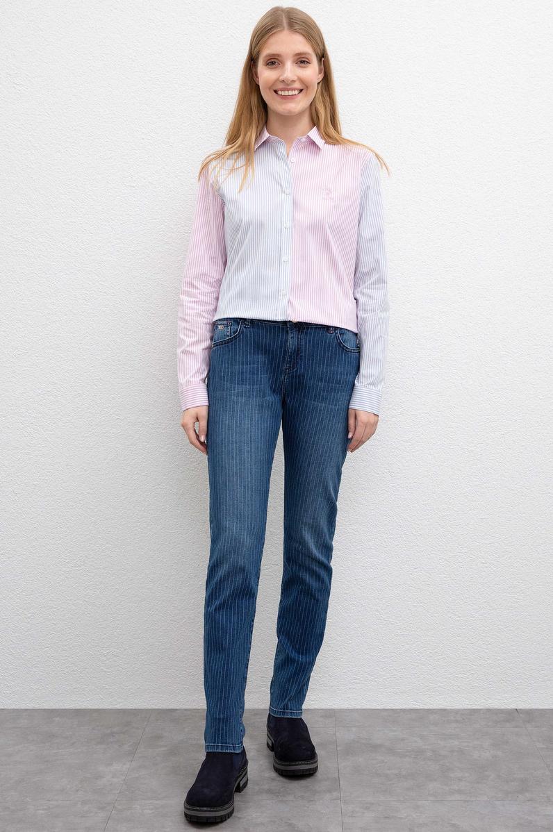 Kadın Mavi Denim Pantolon