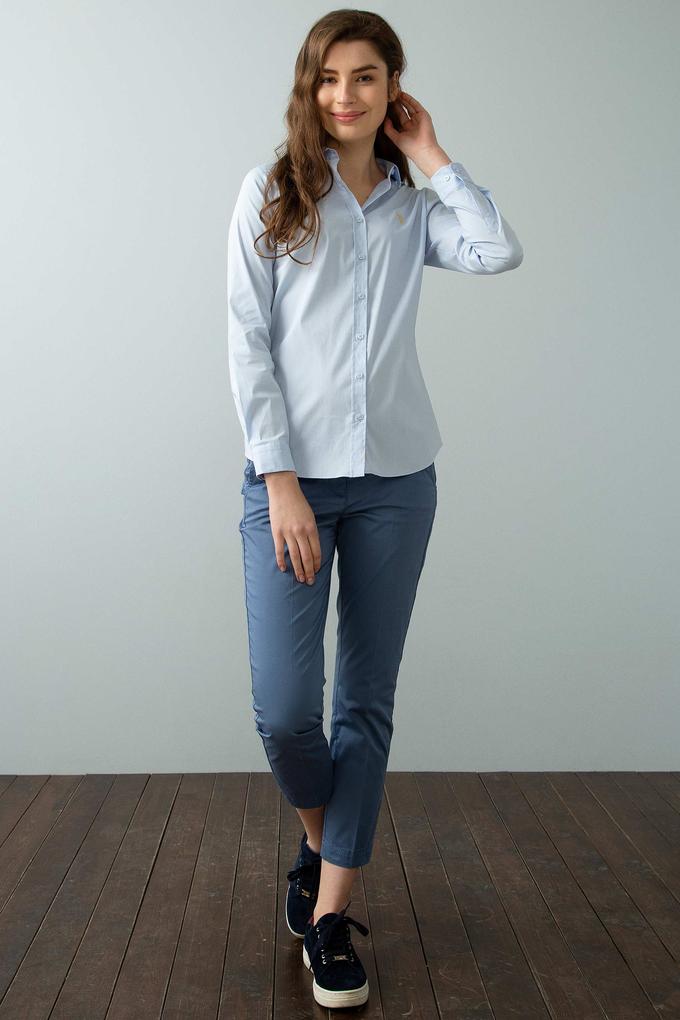 Mavi Gömlek Uzunkol Basic