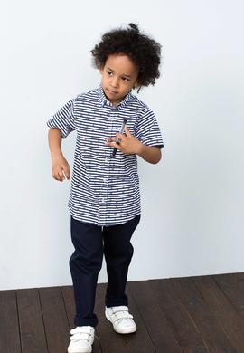 Lacivert Gömlek Kısakol - 50192644026