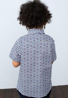 Lacivert Gömlek Kısakol - 50192644026