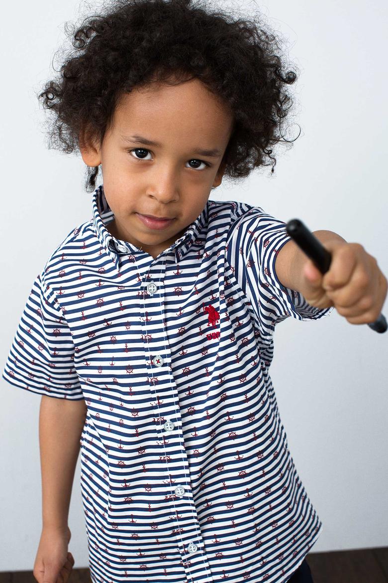 Lacivert Gömlek Kısakol - 50192644026