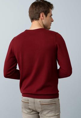 Erkek Bordo Basic Kazak - 50192668087