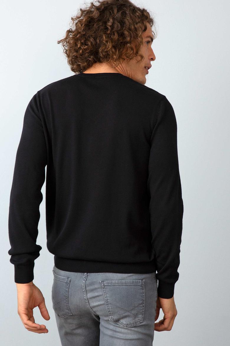 Erkek Siyah Basic Kazak - 50192670022