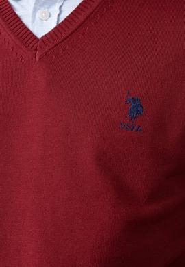 Erkek Kırmızı Triko Kazak Basic - 50192670064