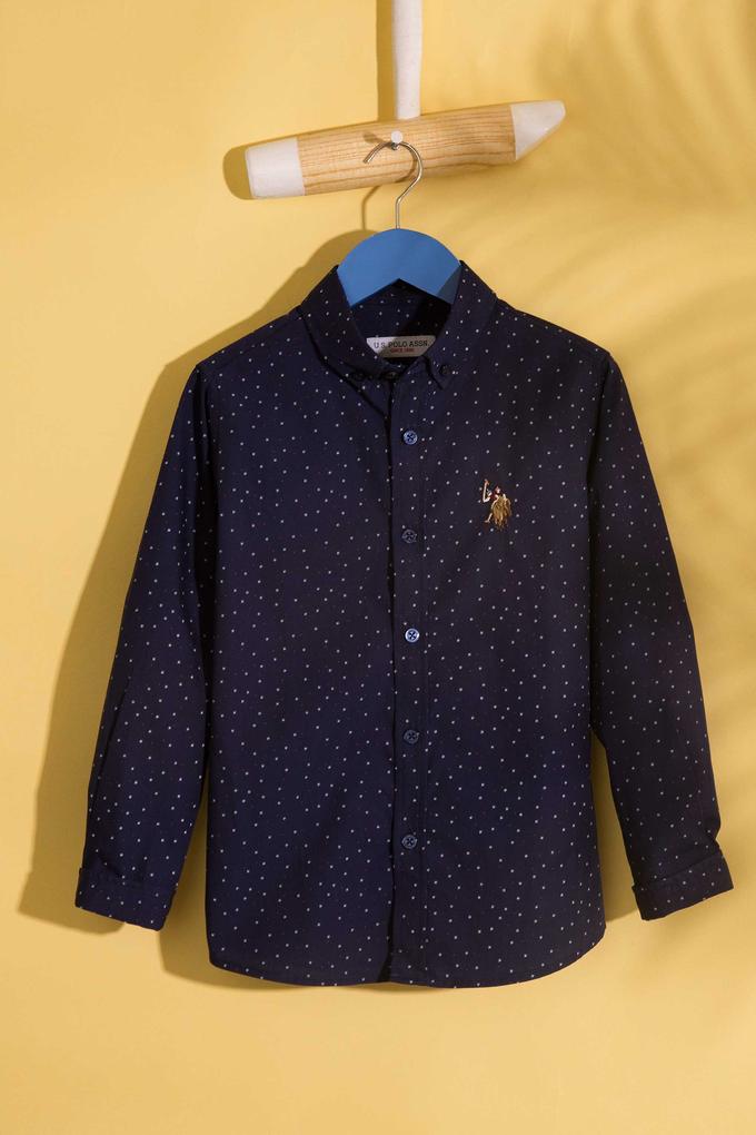 Mavi Gömlek Uzunkol