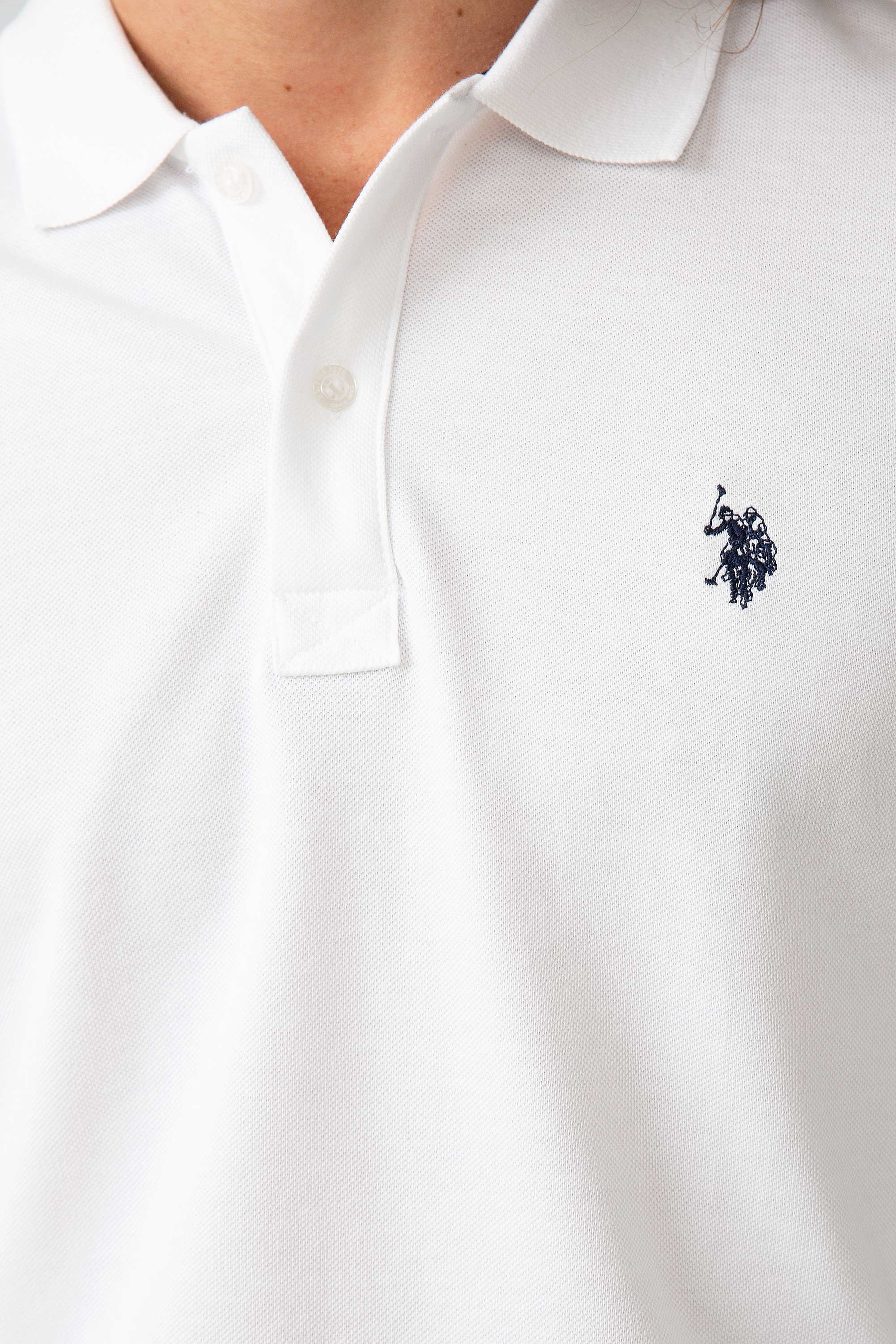 Erkek Beyaz Basic Sweatshirt - Image 4