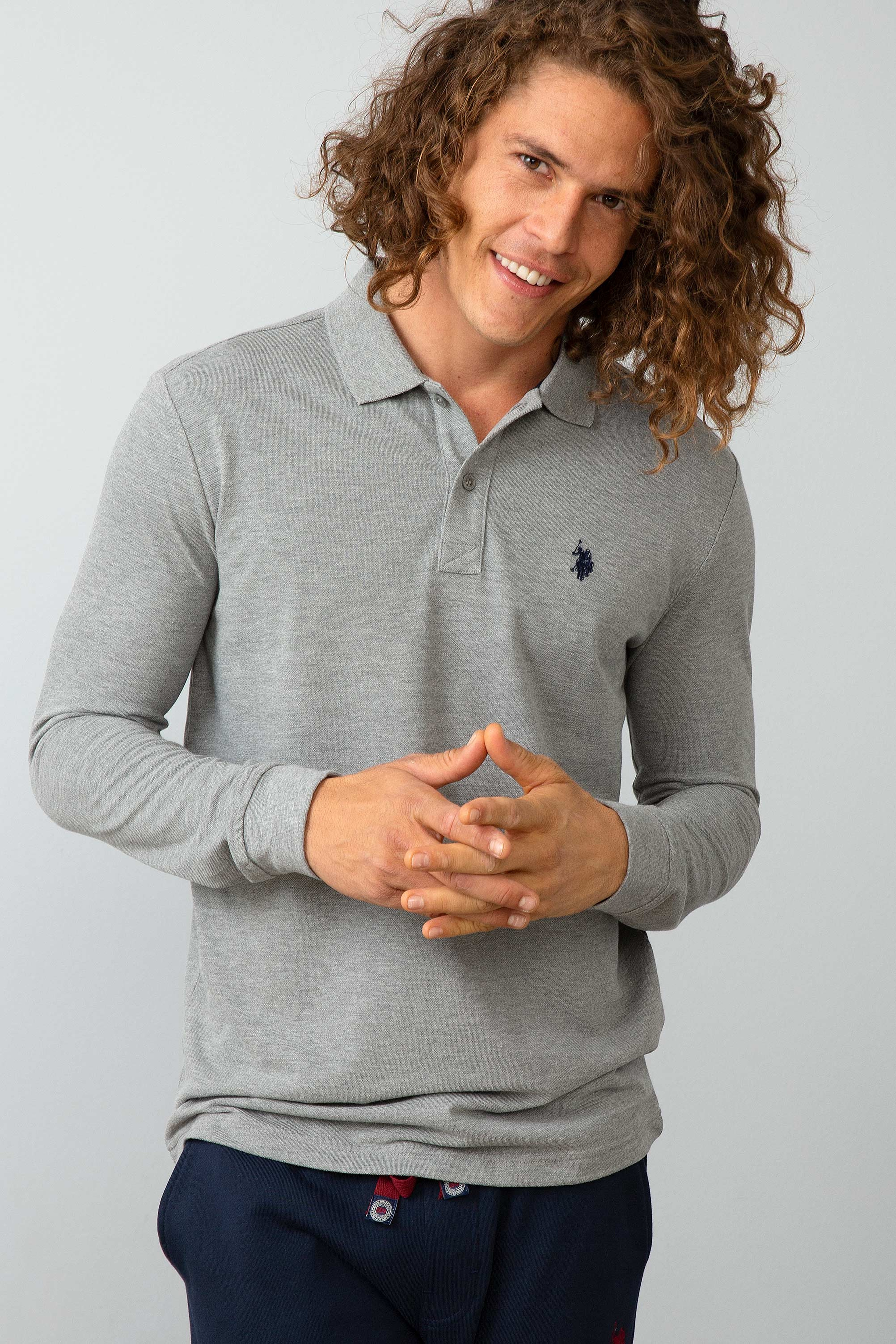Erkek Gri Sweatshirt Basic - Image 2