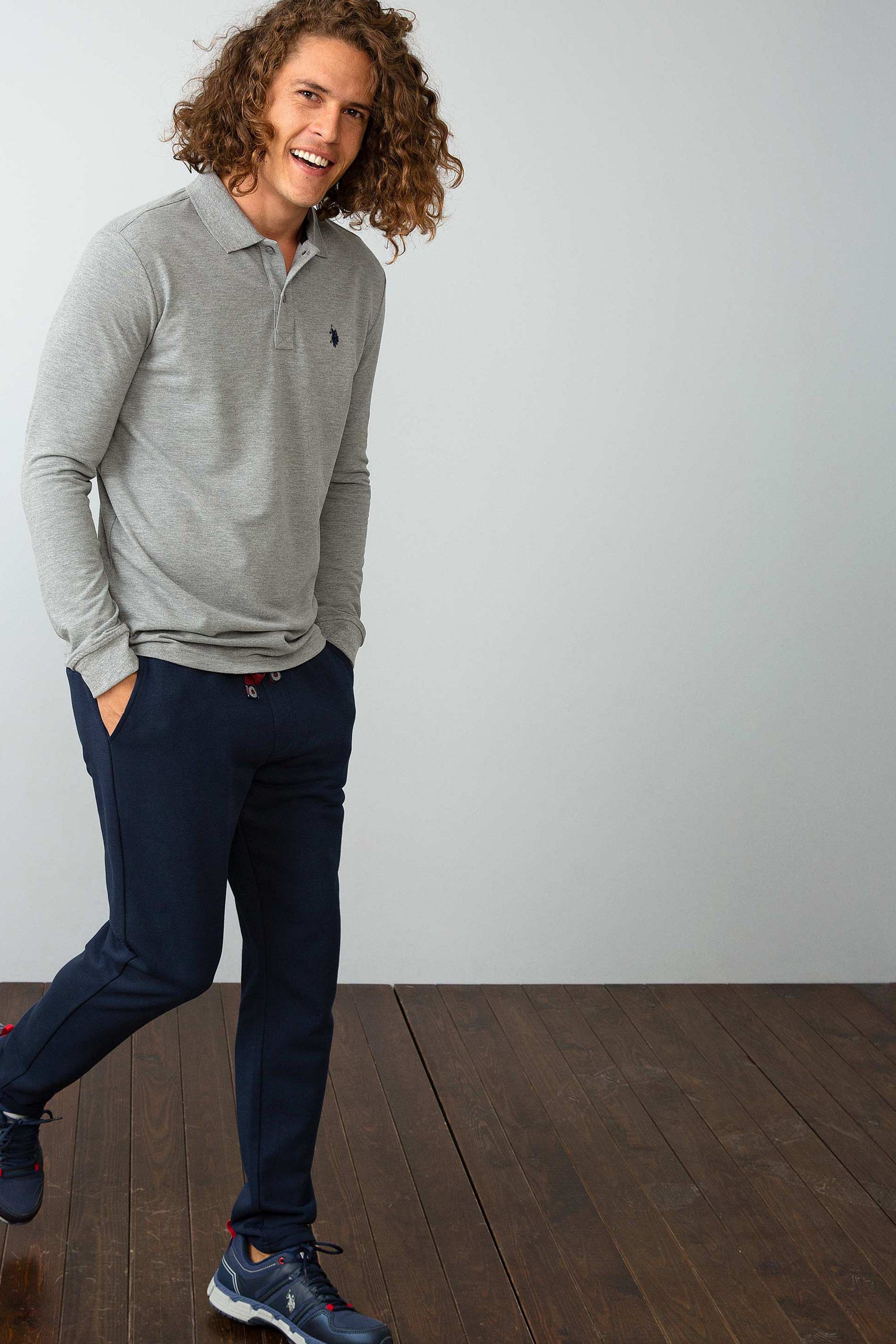 Erkek Gri Sweatshirt Basic - Image 1