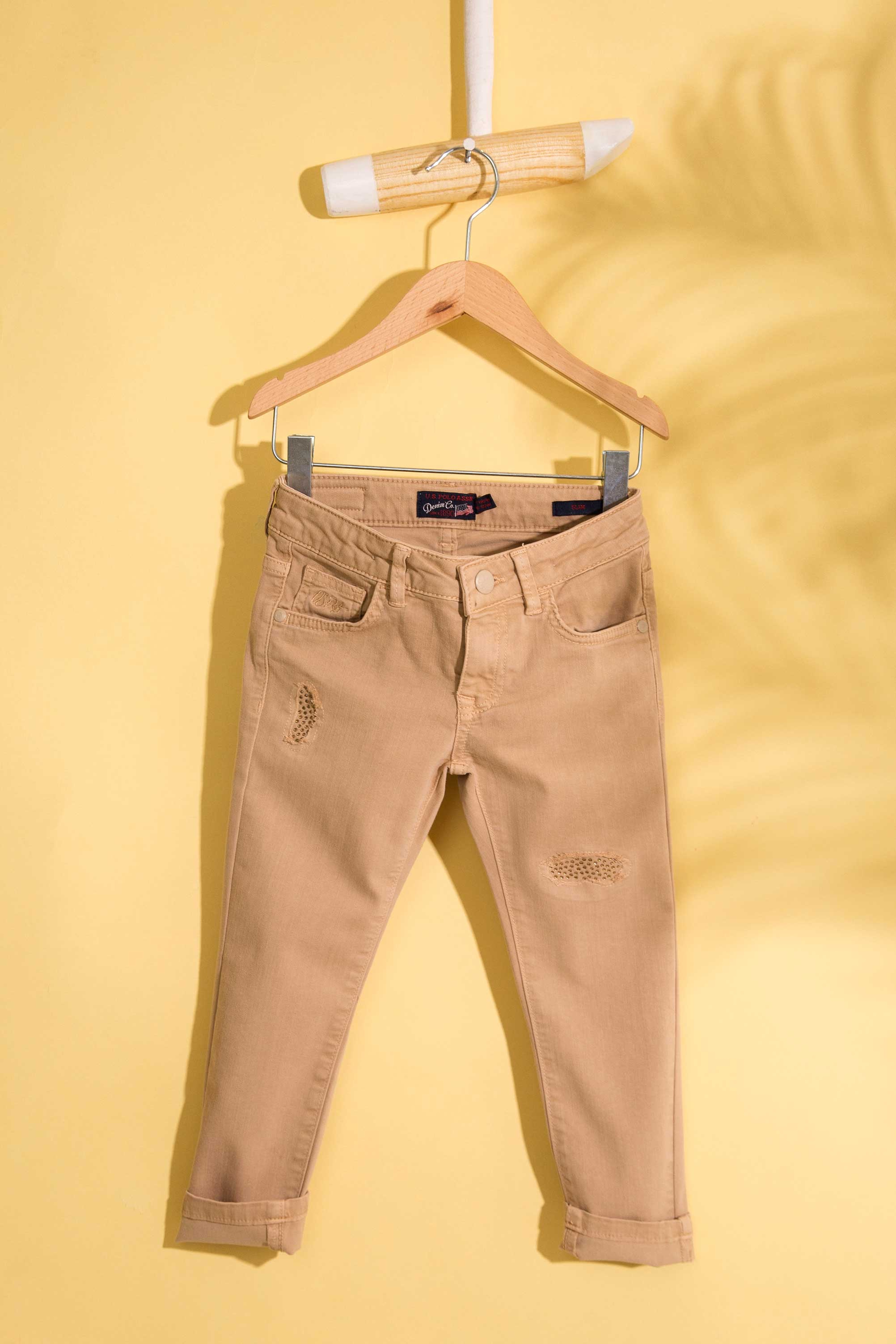 Beyaz Denim Pantolon - Image 1