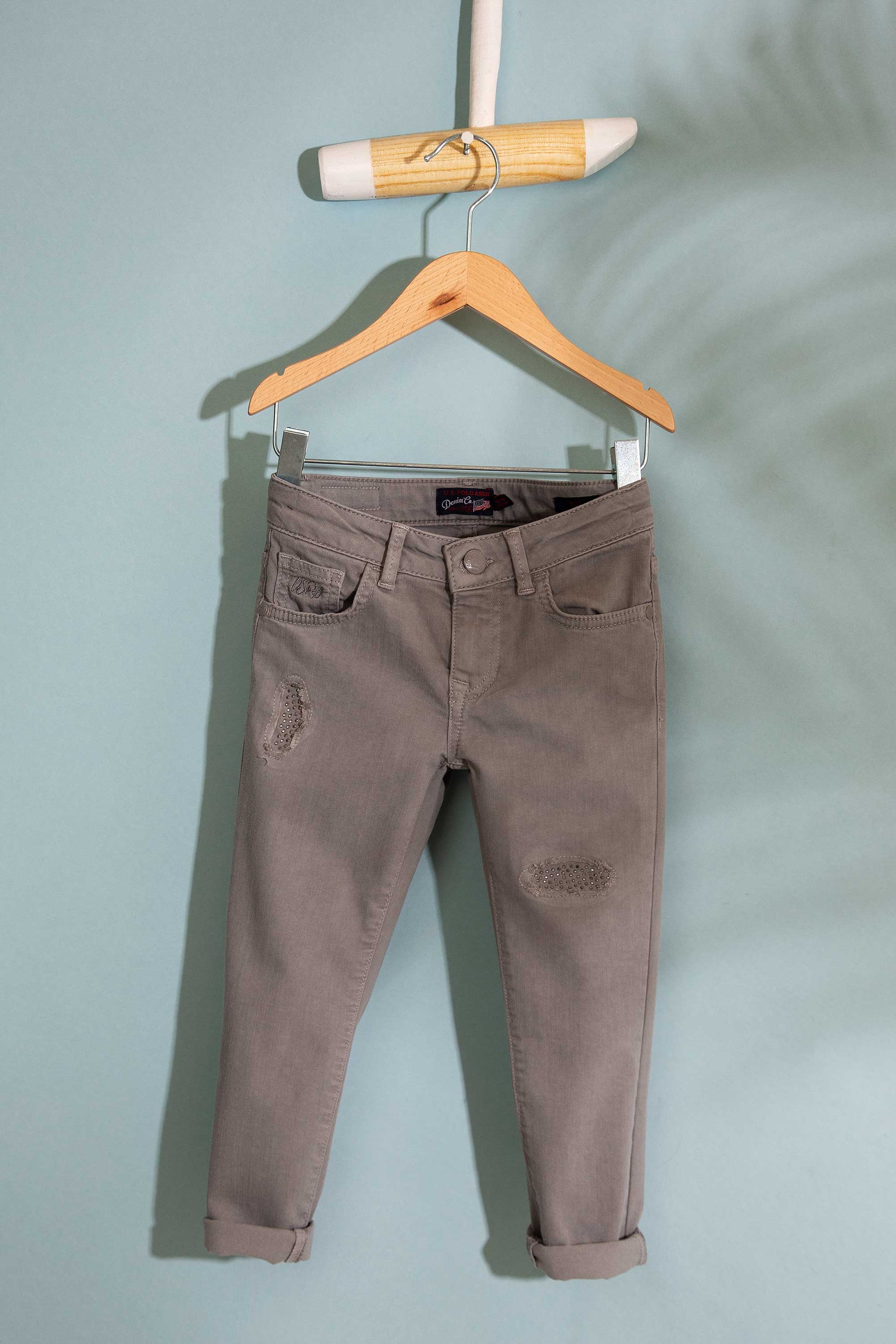 Gri Denim Pantolon - Image 1