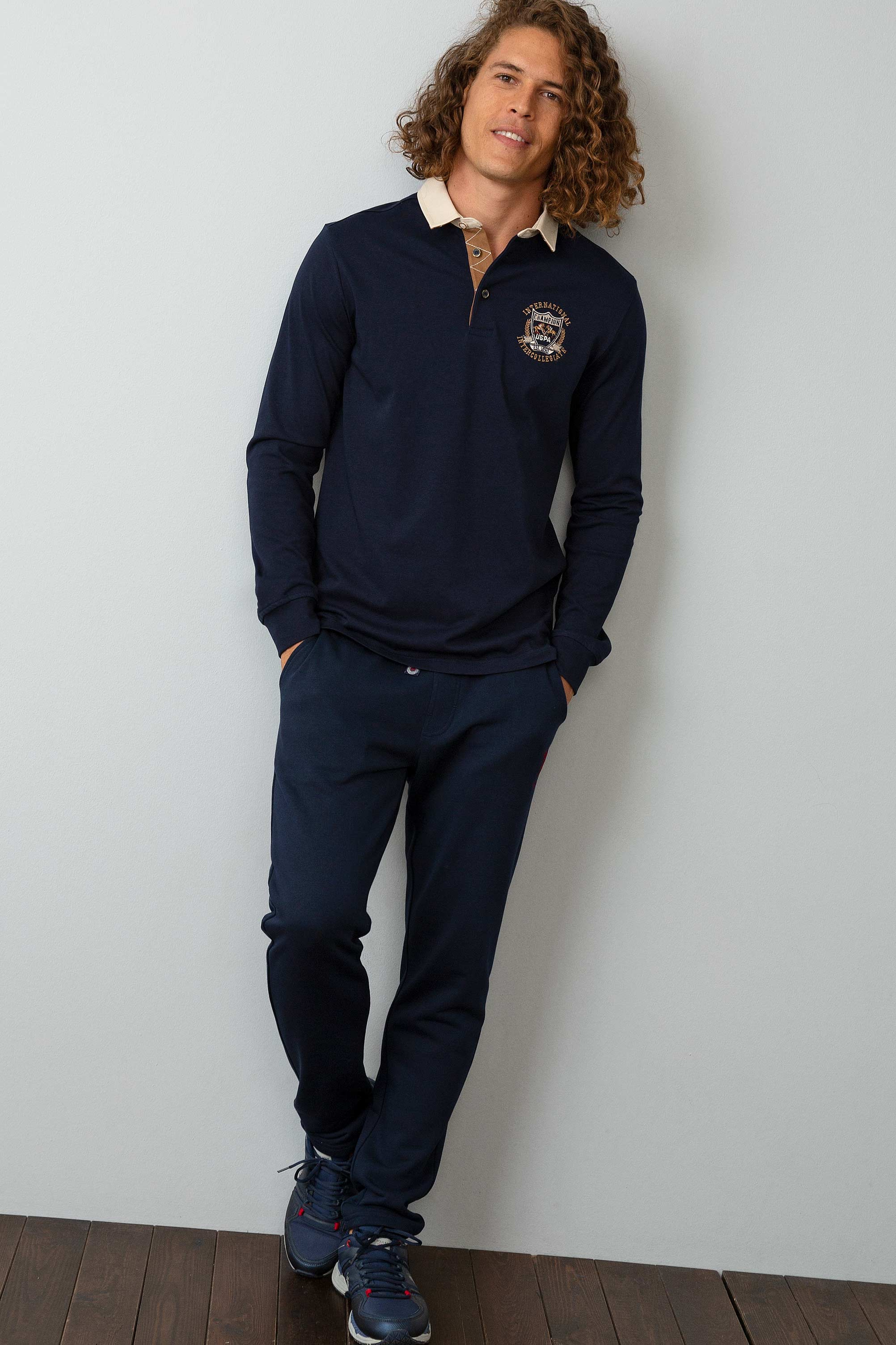 Erkek Lacivert Sweatshirt - Image 4