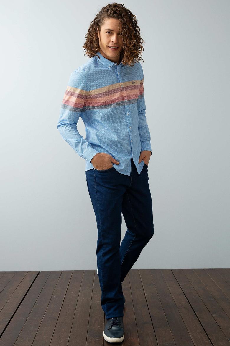 Lacivert Denim Pantolon