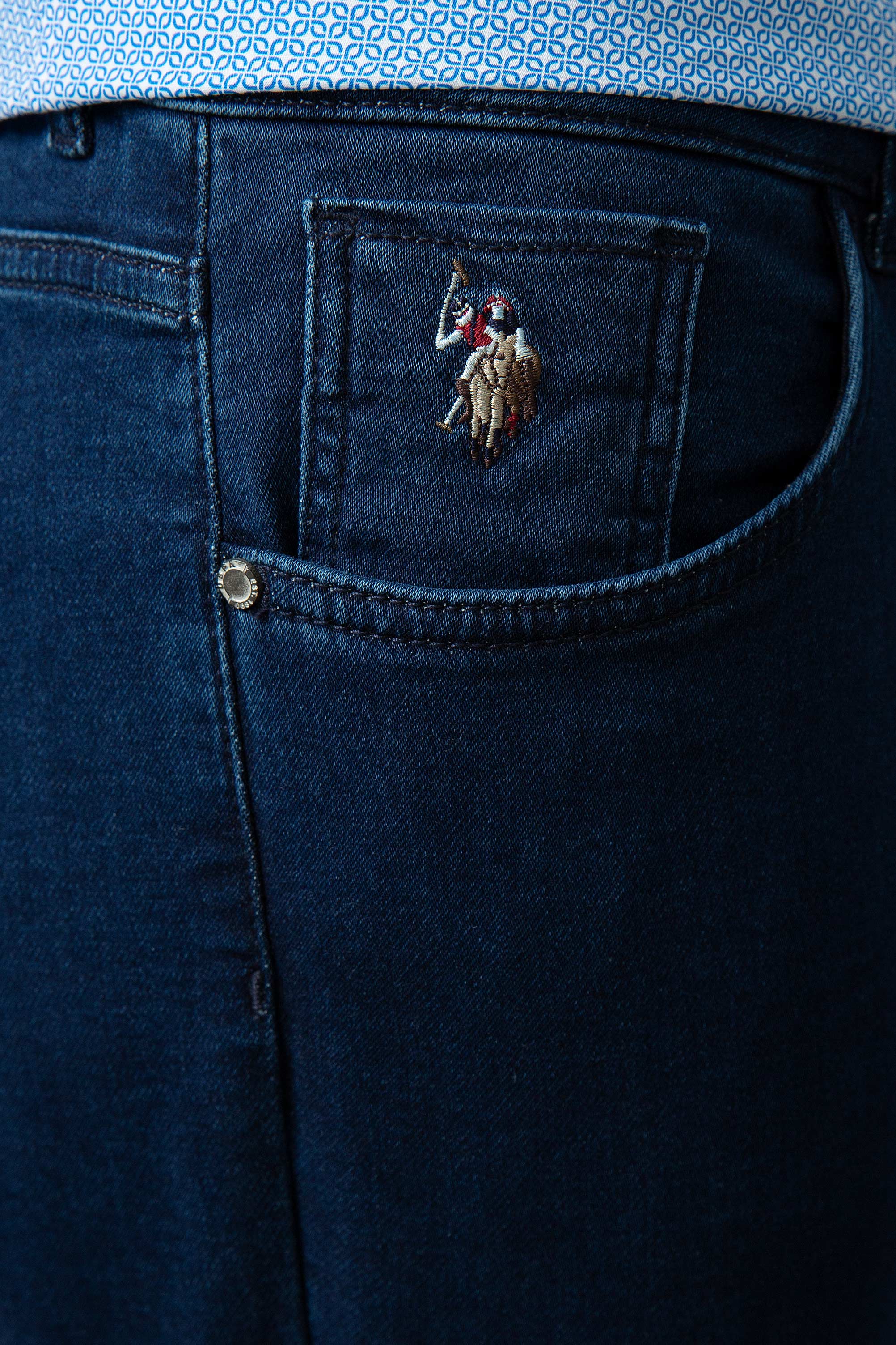 Lacivert Denim Pantolon - Image 3