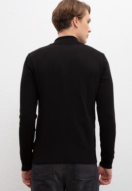 Erkek Siyah  Triko Hırka Basic - 50207712030