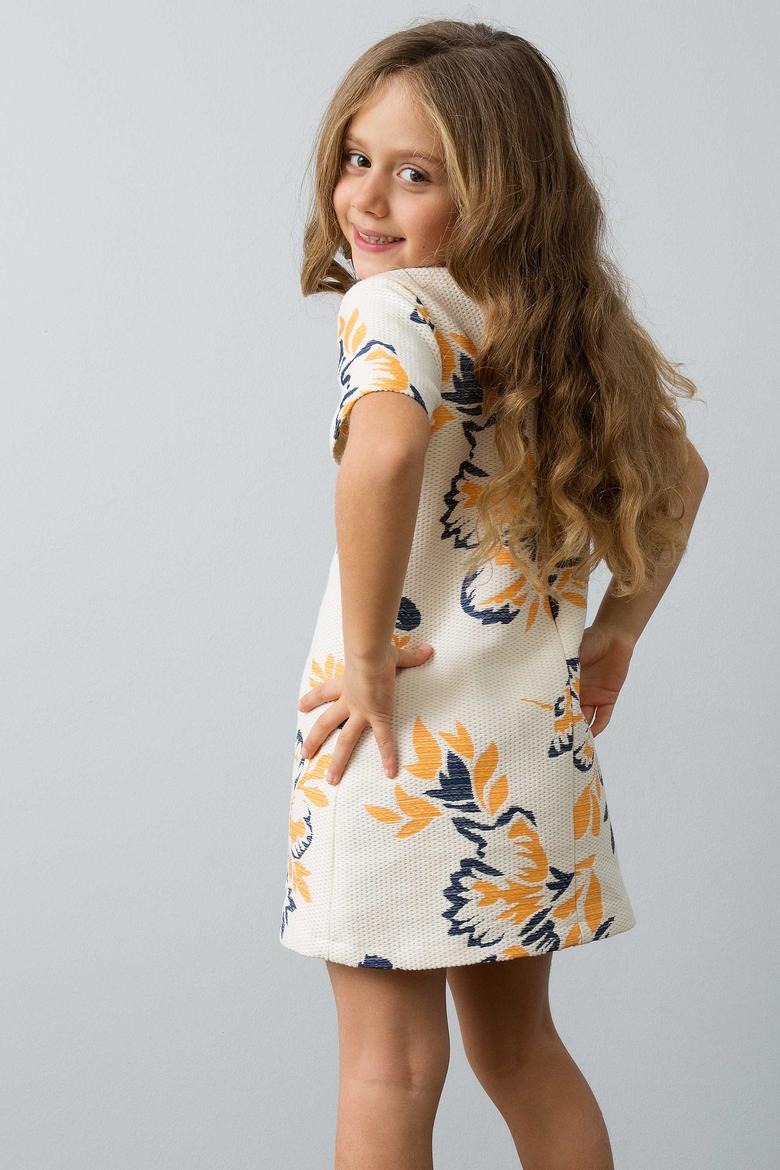 Beyaz Dokuma Elbise - 50174240001