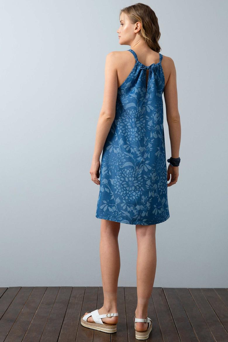 Kadın Mavi Denim Elbise - 50201691005