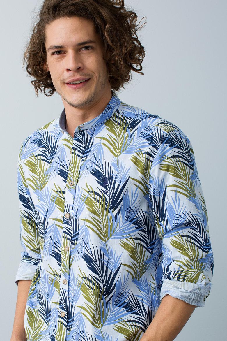 Mavi Gömlek Uzunkol